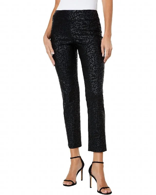 women's travel pantsPull On Pant In Black Animal