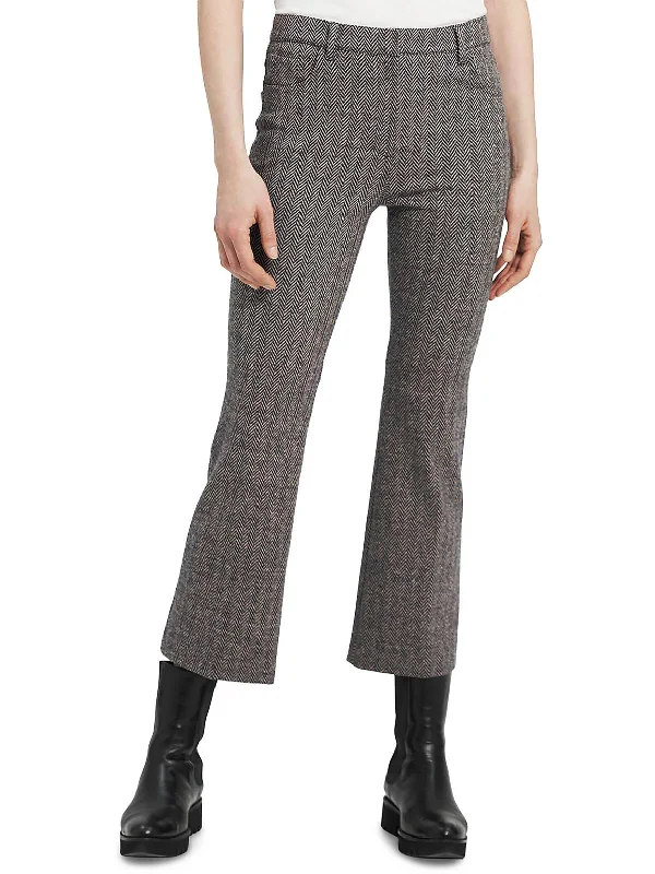 women's party pantsWomens Wool Blend Cropped Flared Pants