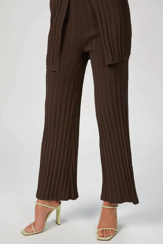 women's ripped pantsXiomara Knit Pant In Espresso