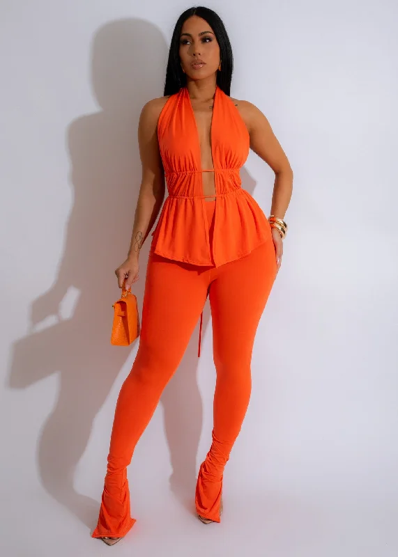 Scoop-Neck DressEverything I Do Legging Set Orange