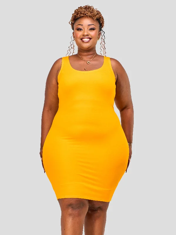 women's lace dressesVivo Essentials Bodycon - Yellow