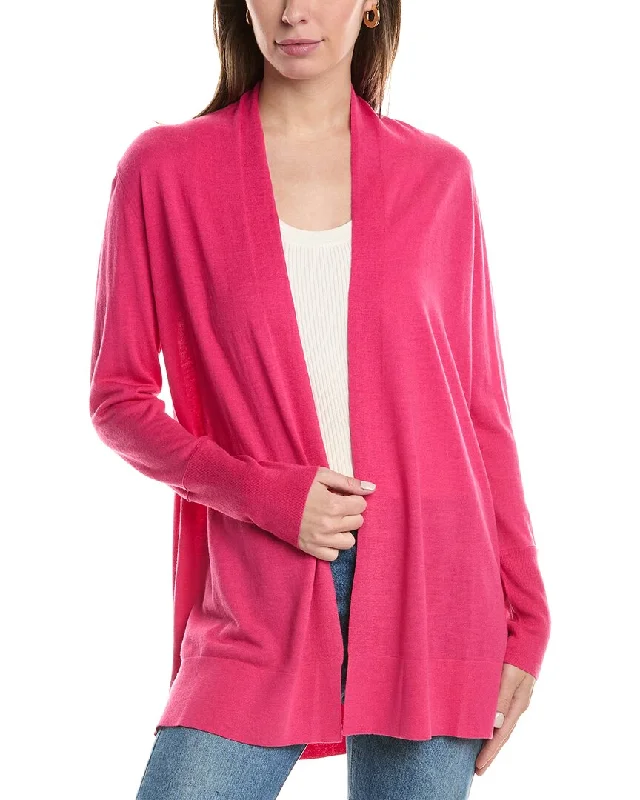 Colorful SweatersForte Cashmere Easy Silk & Cashmere-Blend Cardigan