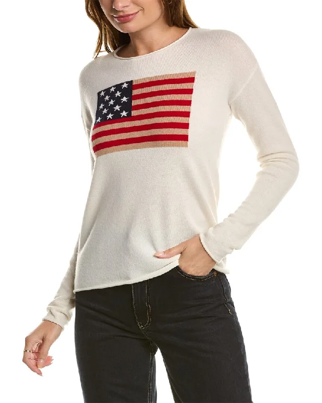 Crewneck Designer Fair Isle SweatersKier+J Wool & Cashmere-Blend Pullover