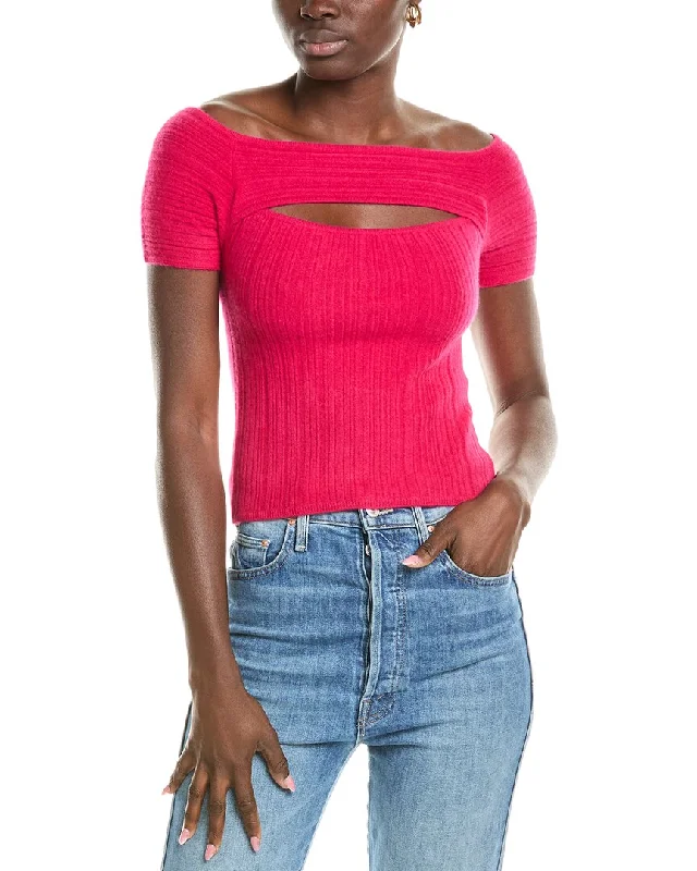 Funky SweatersNAADAM Cutout Off-The-Shoulder Cashmere Top