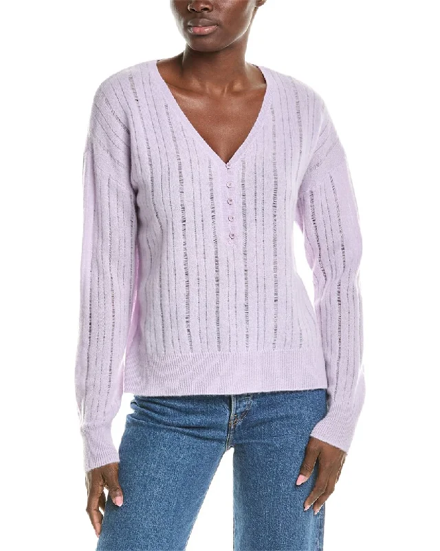 Knitted SweatersNAADAM Open Stitch Cashmere Henley