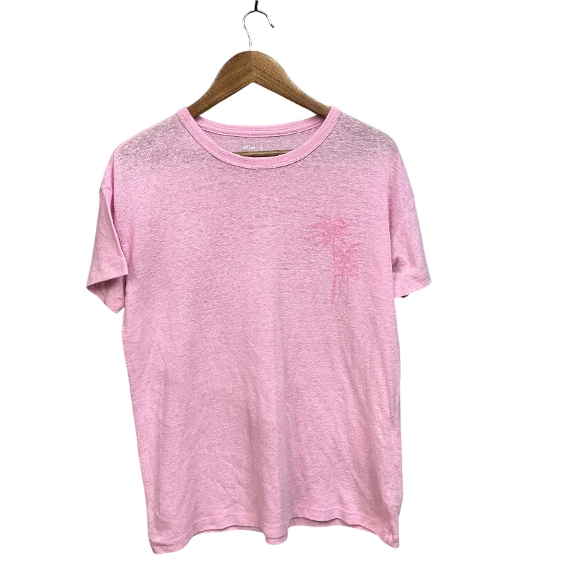 women's tops for summer festivalsTop Short Sleeve By Aerie In Pink, Size: Xs