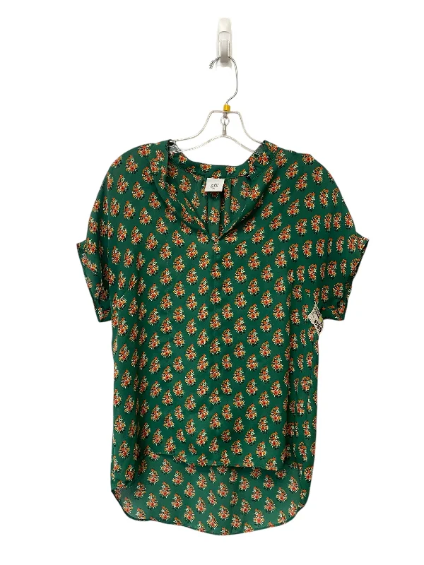 cozy women's tops for fall and winterTop Short Sleeve By Cabi In Green, Size: Xs