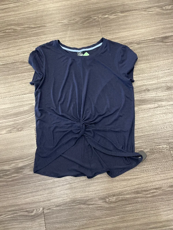 women's tops for maximalist fashion loversTop Short Sleeve By Champion In Navy, Size: L