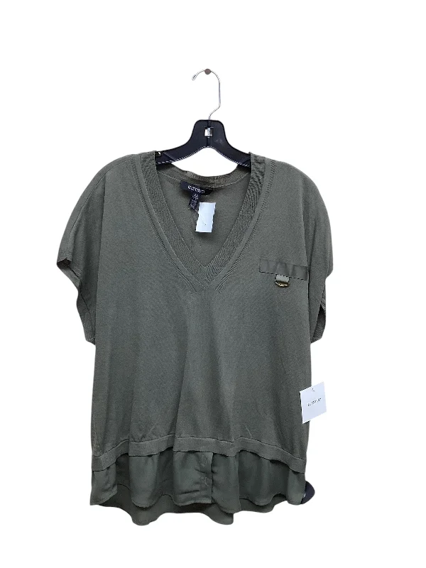 women's tops for minimalist aestheticsTop Short Sleeve By Ellen Tracy In Green, Size: Xl