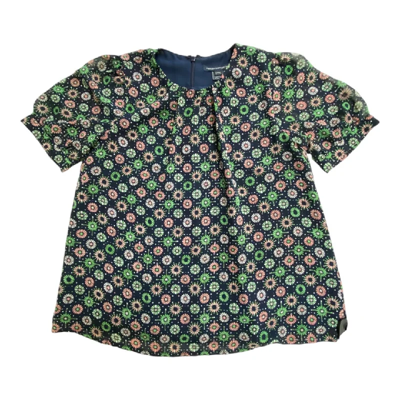 women's tops with embroidery detailsTop Short Sleeve By French Connection In Multi-colored, Size: 0