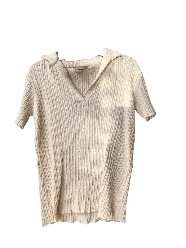 women's tops for mixing and matching with different bottomsTop Short Sleeve By H&m In Cream, Size: S