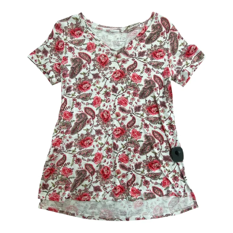 tank tops for womenTop Short Sleeve By J. Jill In Floral Print, Size: Xs