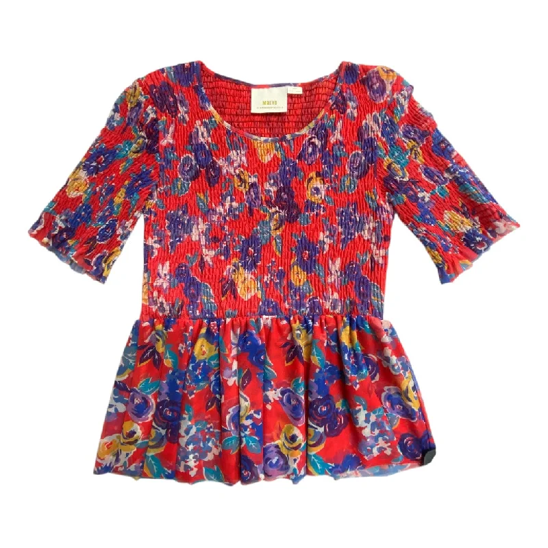 women's tops for those who want to add a pop of color to their outfitsTop Short Sleeve By Maeve In Multi-colored, Size: Xs