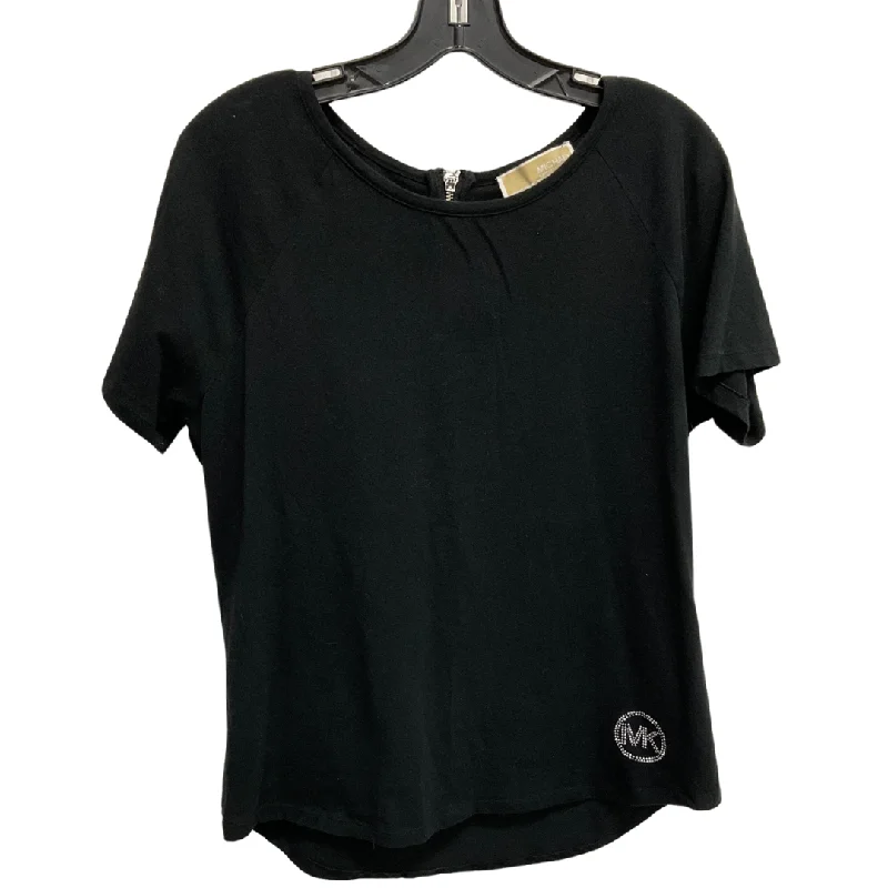 women's tops for bridal showers and baby showersTop Short Sleeve By Michael Kors In Black, Size: L