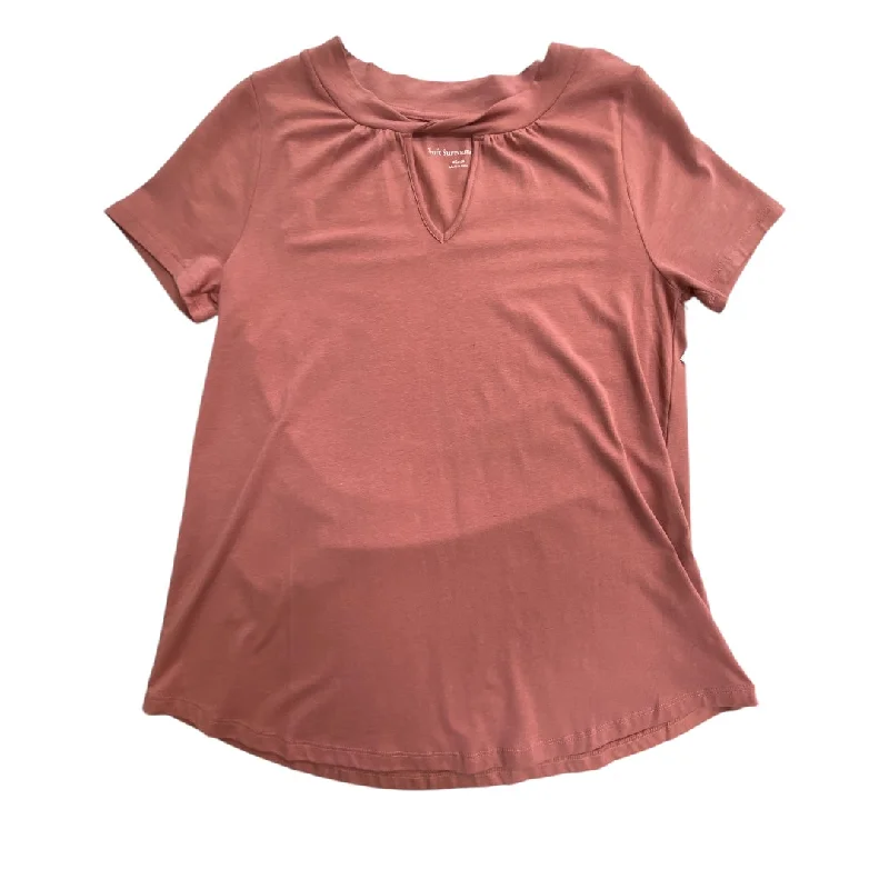 women's tops with flutter sleevesTop Short Sleeve By Soft Surroundings In Pink, Size: Xs