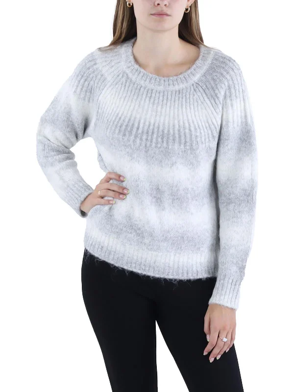 Crewneck SweatersWomens Striped Pullover Crewneck Sweater